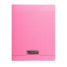 Cahier Polypropylène Piqué - 17x22 Cm - 96 Pages - Rose