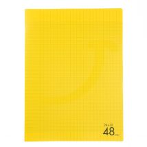 Cahier - 24 X 32 Cm - 48 Pages Grands Carreaux - Jaune - Cultura