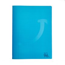 Cahier - 24 X 32 Cm - 96 Pages Grands Carreaux - Bleu Clair - Cultura