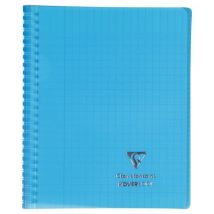 1 Cahier Polypro À Spirales - Format A4 21 X 29.7 Cm - Koverbook - Clairefontaine - 160 Pages Lignées - Coloris Assortis