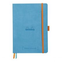 Carnet - Format A5 14.8 X 21 Cm - Goalbook - Rhodia - 240 Pages Pointillées - Turquoise