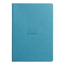 Carnet - Format A5 14.8 X 21 Cm - Rhodiarama - Rhodia - 64 Pages Pointillées - Turquoise