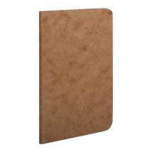 Carnet - 9 X 14 Cm - Age Bag - Clairefontaine - 96 Pages Lignées - Marron