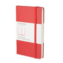 Carnet - 9 X 14 Cm - Moleskine - Pages Unies - Rouge