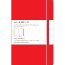 Carnet - 13 X 21 Cm - Moleskine - 80 Pages Unies - Rouge