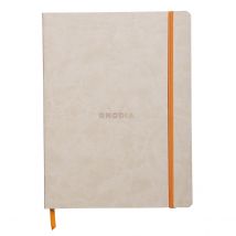Carnet - 19 X 25 Cm - Rhodiarama - Rhodia - 160 Pages Lignées - Beige