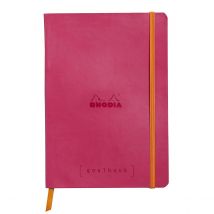 Carnet - Format A5 14.8 X 21 Cm - Goalbook - Rhodia - 240 Pages Pointillées - Framboise