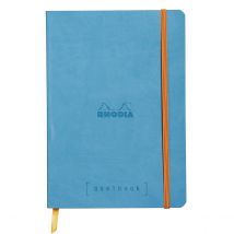 Carnet - Format A5 14.8 X 21 Cm - Goalbook - Rhodia - 240 Pages Pointillées - Turquoise