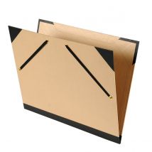 Carton À Dessin Kraft Brun - 52 X 72 Cm - À Élastiques - Canson