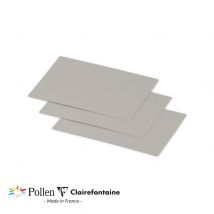 20 Cartes Pollen 70x95mm - Argent - Clairefontaine