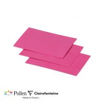 25 Cartes Pollen 70x95 Mm - Rose Fuchsia - Clairefontaine
