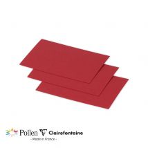 25 Cartes Pollen 70x95 Mm - Rouge Groseille - Clairefontaine