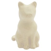 Chat Assis - Papier Mâché - 13 Cm - Decopatch