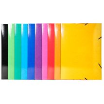 Chemise À Élastiques 3 Rabats - A3 - Exacompta - Modèles Aléatoires