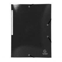 Chemise À Élastique 3 Rabats A4 - Maxi Capacity - Carton - Exacompta - Noir