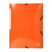 Chemise À Élastique 3 Rabats A4 - Maxi Capacity - Carton - Exacompta - Orange