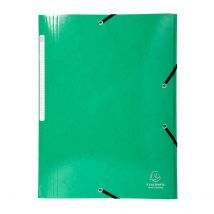 Chemise À Élastique 3 Rabats A4 - Maxi Capacity - Carton - Exacompta - Vert Foncé