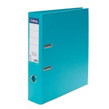Classeur À Levier A4 - Dos 70 Mm - Carton Et Polypropylène - Vert Bleu - Cultura