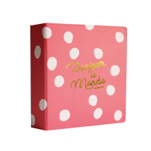 Classeur Agenda - 15,75 X 18 Cm - Bonjour - Kesi Art