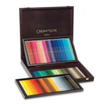 Coffret Bois 120 Crayons De Couleurs Pablo - Caran D'Ache