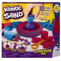 Coffret Sable Magique À Modeler Kinetic Sand - Coffret Sandisfying - 900g Et 10 Moules - Kinetic Sand