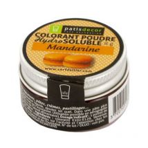 Colorant Poudre - Mandarine - 8 G - Patisdécor - Patisdecor