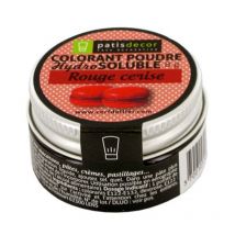 Colorant Poudre - Rouge Cerise - 8 G - Patisdécor - Patisdecor