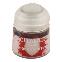 Peinture Citadel Base - 12 Ml - Corax White - Games Workshop