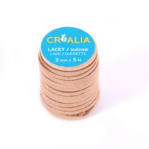 Lacet Suédine 3 Mm X 5 M Créalia - Camel