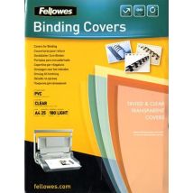 25 Couvertures Pvc A4 X25 Transparentes 180 Microns - Fellowes