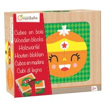 Cubes En Bois, Super Héros Fruits Et Légumes - Avenue Mandarine