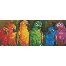 Kit Broderie Diamant - Diamond Dotz - Diamond Dotz - Les Perroquets Arc-en-ciel