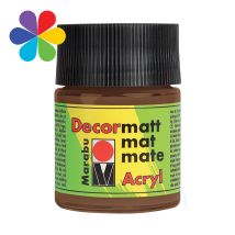 Decormatt Acryl 50ml Bru Decormatt Acryl 50ml Brun Clair - Marabu