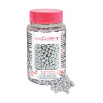 Décorations En Sucre Scrapcooking - Perles Argentées - 55 G - Scrapcooking