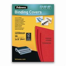 25 Couvertures Pour Reliure A4 Rouge - Fellowes