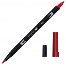Feutre Pinceau À Double Pointe - Rouge Persimo - Abt-835 - Tombow