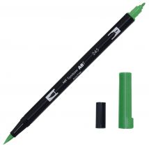 Feutre Pinceau Abt À Double Pointe - Tombow - 245 - Vert Sève