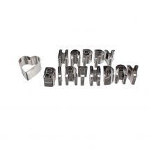 Emporte-pièce Happy Birthday Et Coeur - Lily Cook