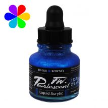 Encre Pearlescent 29.5ml Bleu Galactique - Daler Rowney