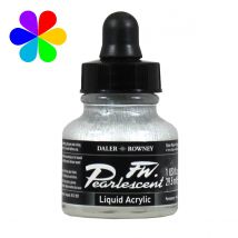 Encre Pearlescent 29.5ml Silver Pearl - Daler Rowney