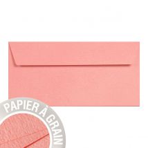 5 Enveloppes Grain De Pollen 110x220 Mm - Poudre De Corail - Grain De Pollen