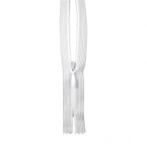 Fermeture À Glissière Invisible - 22cm - Blanche - Roanne Gros