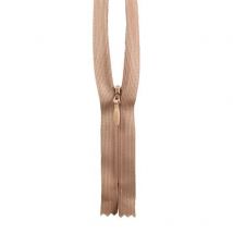 Fermeture À Glissière Invisible - 40cm - Beige - Roanne Gros