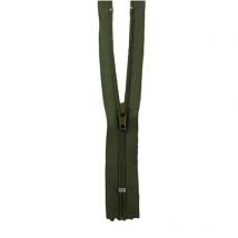 Fermeture À Glissière Nylon - 50cm - Vert Kaki - Roanne Gros