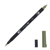 Feutre Pinceau Abt À Double Pointe - Tombow - 228 - Vert Gris