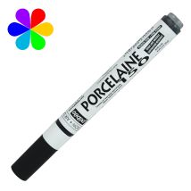 Feutre Porcelaine Pointe Fine - Pébéo - Anthracite - Porcelaine 150
