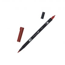 Feutre Pinceau Abt À Double Pointe - Tombow - 837 - Rouge Vin