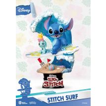 Figurine Diorama Beast Kingdom - Lilo & Stitch - Stitch Surf - Disney