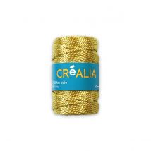 Fil Torsadé 2 Mm X 30 M Créalia - Or Pâle