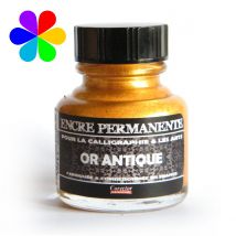 Flacon Encre Permanente - 30ml - Or - Corect'Art